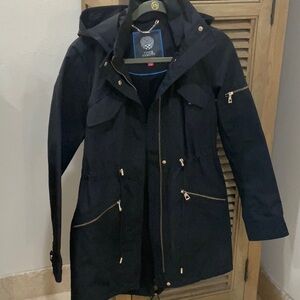 Black Vince Camuto Urban Hooded Anorak Jacket